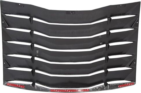 غطاء فتحة النافذة الخلفية ECOTRIC متوافق مع 2011-2023 دودج تشارجر SXT/GT/RT/RT Scat Pack/Scat Pack Widebody/SRT Hellcat غطاء الزجاج الأمامي ظل الشمس تنفيس ألياف الكربون الطباعة in Saudi Arabia