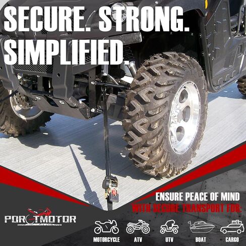 2 Pack Bolt-On Retractable Ratchet Straps (1" x5.3'), Self Retractable Ratchet Tie Down Straps Auto Retracting Transom Tie Down Straps for Boats, Jet Skis, Motorcycles, ATVs, Cargo in Kuwait