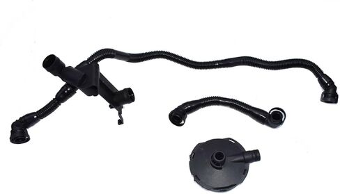 for Audi A4 A6 3.0L V6 Crankcase Ventilation Valve and Breather Vacuum Hose Kit 3 pcs - in Saudi Arabia