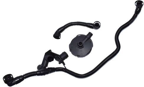 for Audi A4 A6 3.0L V6 Crankcase Ventilation Valve and Breather Vacuum Hose Kit 3 pcs - in Saudi Arabia