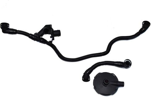 for Audi A4 A6 3.0L V6 Crankcase Ventilation Valve and Breather Vacuum Hose Kit 3 pcs - in Saudi Arabia