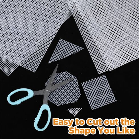 30pcs Plastic Canvas Mesh Sheets, 2.5mm Grid Plastic Canvas Sheets, 7 Count Needlepoint Eye Mesh for Embroidery Crafting, Acrylic Yarn Crafting, Knit and Crochet DIY Projects 30 x 20cm/11.81" x 7.87" in Saudi Arabia