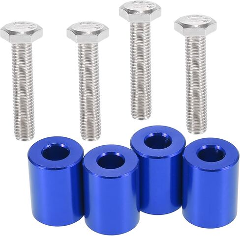 X AUTOHAUX Car Engine Motor Hood Vent Spacer Riser Hood Vent Spacer Riser Kit Aluminum Alloy 8mm Black in Saudi Arabia
