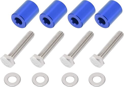 X AUTOHAUX Car Engine Motor Hood Vent Spacer Riser Hood Vent Spacer Riser Kit Aluminum Alloy 8mm Black in Saudi Arabia