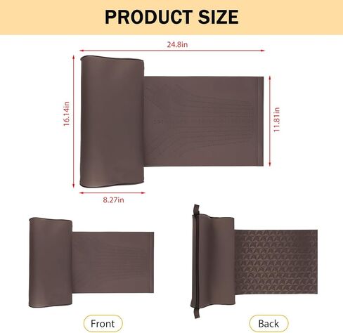 HZEL Car Seat Extender Leg Support Cushion, Lengthen Memory Foam Vehicle Front Seat Leg Support Extension Pad for Driving, Comfortable Automobile Extended Thigh Pillow, Universal Fit (Black) in Saudi Arabia