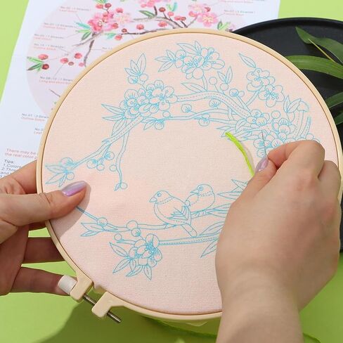 طقم إبر خياطة يدوية من الفولاذ المقاوم للصدأ 42 قطعة، 7 مقاسات إبر تطريز مع كشتبان ذهبي وخيوط إبرة، مجموعة إبر فضية للملابس والتطريز والحرف اليدوية in Kuwait