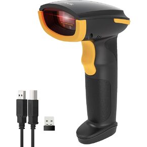 Inateck Wireless Barcode Scanner, Bluetooth Bar Code Scanner, 1D USB Barcode Reader Handheld, 1 Charge 3 Months, Scanner Barcode with APP and SDK in Kuwait