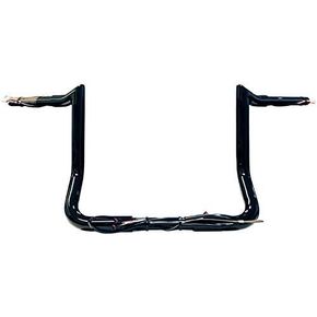 Dominator Industries 1 1/4" PRE-WIRED 10" Black Meat hook Bar Ape Hangers Compatible With Harley-Davidson Bagger Touring Electra - Handlebars for 2014-2023 Heated Grip Option in Kuwait