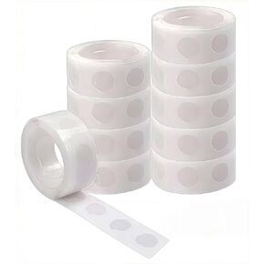 1000 Sticky dots, Transparent Balloon Glue, Removable Sticky dots, Double-Sided Tape dots, Suitable for Birthday, Holiday Parties, Wedding Decorations, and DIY Handmade Photo Wall Making in Saudi Arabia