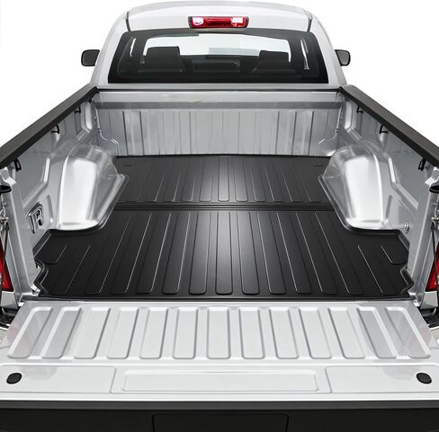 حصيرة سرير شاحنة Tsumbay لسيارة Toyota Tacoma 2024 2025، بطانة سرير TPE مناسبة لجميع الأحوال الجوية، حماية شديدة التحمل مضادة للانزلاق، قطعة واحدة باللون الأسود in Kuwait