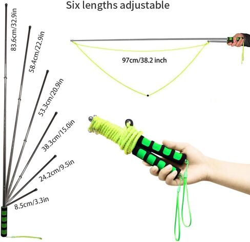 عبوتان من عصا الفقاعات العملاقة - أعواد منفاخ الفقاعات التليسكوبية المصنوعة من الفولاذ المقاوم للصدأ للأطفال والكبار - لعبة صانع الفقاعات الخارجية للحديقة والمنتزه والشاطئ وحفلات أعياد الميلاد والمرح الصيفي in Kuwait