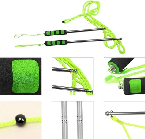 عبوتان من عصا الفقاعات العملاقة - أعواد منفاخ الفقاعات التليسكوبية المصنوعة من الفولاذ المقاوم للصدأ للأطفال والكبار - لعبة صانع الفقاعات الخارجية للحديقة والمنتزه والشاطئ وحفلات أعياد الميلاد والمرح الصيفي in Kuwait