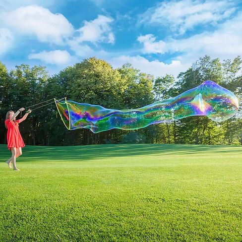 عبوتان من عصا الفقاعات العملاقة - أعواد منفاخ الفقاعات التليسكوبية المصنوعة من الفولاذ المقاوم للصدأ للأطفال والكبار - لعبة صانع الفقاعات الخارجية للحديقة والمنتزه والشاطئ وحفلات أعياد الميلاد والمرح الصيفي in Kuwait