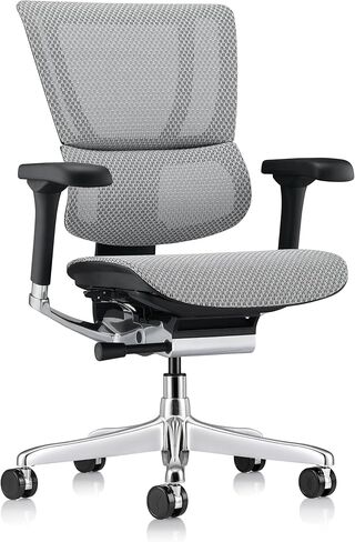 Ergohuman Eurotech ME3ERG-XTREME كرسي مكتب شبكي متوسط ​​الظهر مع التحكم في شد الإمالة، قفل الإمالة، زاوية الظهر، ارتفاع الظهر، إمالة متزامنة، ارتفاع المقعد، عمق المقعد، وتعديلات ارتفاع الذراع، رمادي in Kuwait