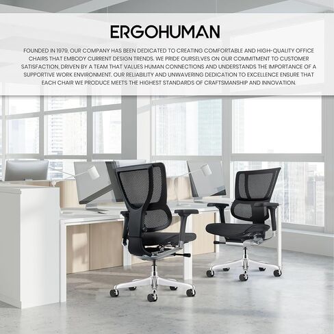 Ergohuman Eurotech ME3ERG-XTREME كرسي مكتب شبكي متوسط ​​الظهر مع التحكم في شد الإمالة، قفل الإمالة، زاوية الظهر، ارتفاع الظهر، إمالة متزامنة، ارتفاع المقعد، عمق المقعد، وتعديلات ارتفاع الذراع، رمادي in Kuwait