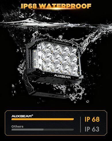 سلسلة Auxbeam V-MAX 7 * 5 بوصة كبسولات جانبية مكعبة + كبسولات جانبية 7 * 5 بوصة مكعبة in Kuwait
