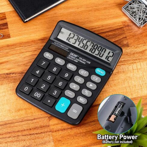Desktop Calculator-12-Digit Office Calculators with Large LCD Display, Perfect for Office Business Home Daily Use in Saudi Arabia