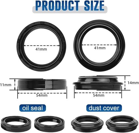 41x54x11 مللي متر شوكة ختم الزيت 41 مللي متر لـ GL1500 VT1300 VTX1300 VT1100 CB1100 ST1100 VTR1000 XL1000 CBR1000 CBF1000 VF1000 CB900 (ثلاث مجموعات) in Saudi Arabia