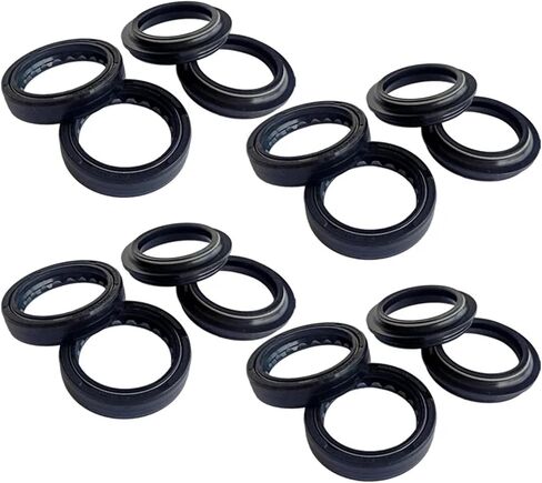 38x50x11 38*50 الجبهة صدمة شوكة المثبط مانع تسرب زيت العمود 38 50 غطاء غبار ل FZX250 FZX 250 1987-88 5GJ-23145-00 (2 قطعة ختم 2 قطعة غطاء) in Kuwait