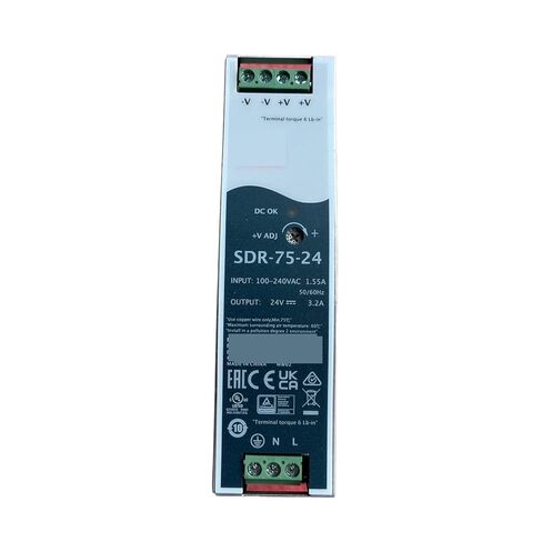 1pcs Power Supply SDR-75 SDR-75-12 | 12V SDR-75-24 | 24V SDR-75-48 | 48V 75W Single Output DIN Rail with Power Supply(SDR-75-48) in Kuwait