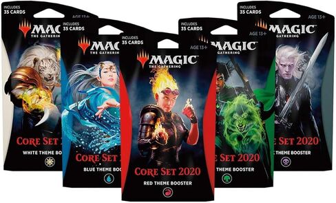 Magic: The Gathering - مجموعة أساسية من معززات السمات لعام 2020 - مجموعة مكونة من 5 قطع in Kuwait