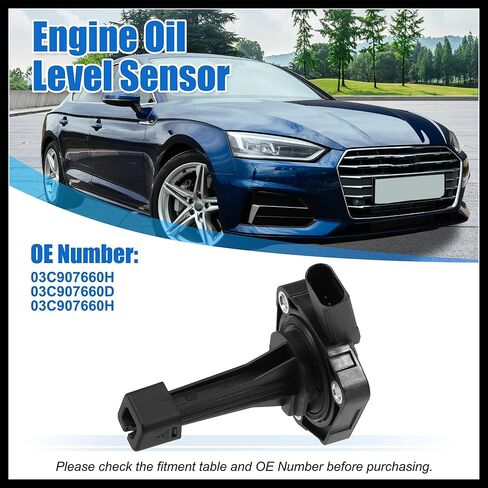 Engine Oil Level Sensor for Audi A4 A5 A6 A7 Q5 Q7 S4 S5 Oil Level Sending Unit Replace 03C907660H 03C907660D 03C907660H Replacement Durable Material in Saudi Arabia
