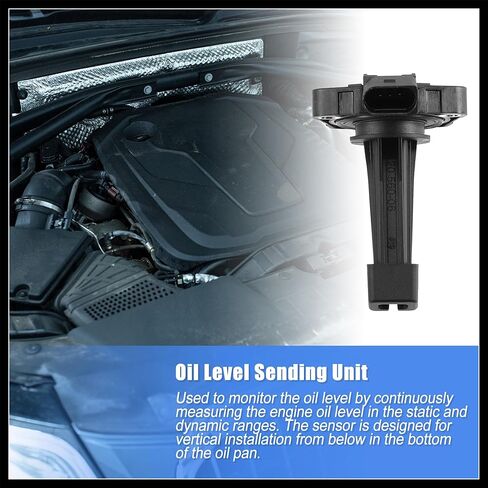 Engine Oil Level Sensor for Audi A4 A5 A6 A7 Q5 Q7 S4 S5 Oil Level Sending Unit Replace 03C907660H 03C907660D 03C907660H Replacement Durable Material in Saudi Arabia