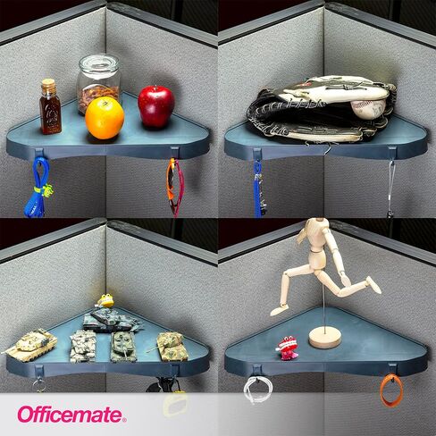 Officemate Verticalmate Corner Shelf, Slate Gray (29322) 14-1/2 x 10 x 1-1/4 inches in Saudi Arabia