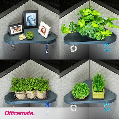 Officemate Verticalmate Corner Shelf, Slate Gray (29322) 14-1/2 x 10 x 1-1/4 inches in Saudi Arabia