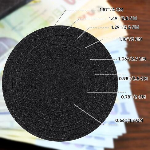 60 Pcs 17-40mm Coin Holders,Silver Dollar Coin Holders, Round Coin Holder for Collectors, Plastic Coin Protectors with Adjustable Sponge Rings(17/20/25/26/30/33/38/40mm) (60) in Saudi Arabia