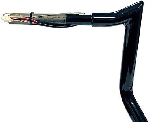 Dominator Industries 1 1/4 بوصة سلكية مسبقًا 10 بوصة خطاف لحم أسود شماعات Ape متوافقة مع Harley-Davidson Bagger Touring Electra - المقاود لخيار القبضة الساخنة 2014-2023 in Kuwait