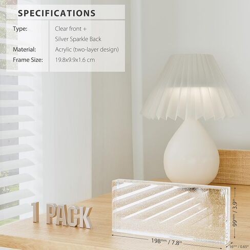 Acrylic Currency Display Self Standing Dollar Bill Holder Frame - 7.7" x 3.8" Display is Perfect Size for Bills, Tickets, Banknotes, and Postage Stamps in Kuwait