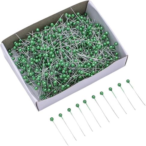 800Pcs Pearls Head Dressmaking Pins Metallic Dressmaker Stainless Steel Pin for Fabric Quilting Sewing Tailoring Dressmaker Positioning in Saudi Arabia