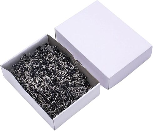800Pcs Pearls Head Dressmaking Pins Metallic Dressmaker Stainless Steel Pin for Fabric Quilting Sewing Tailoring Dressmaker Positioning in Saudi Arabia