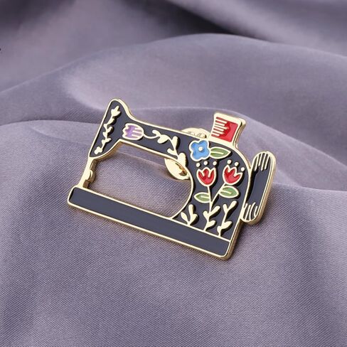 Sewing Machine Pin Brooch Sewing Lover Seamstress Gift Tailors Gift for Crafter Lovers Cute Sewing Accent Jewelry in Saudi Arabia