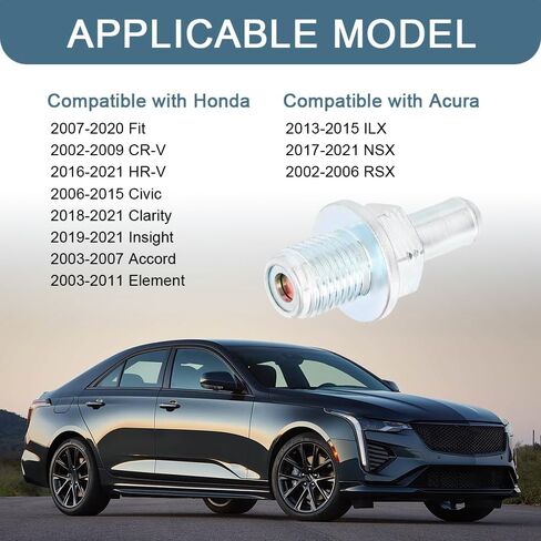 صمام PCV، صمامات تهوية علبة المرافق للسيارات، استبدال تهوية علبة المرافق الإيجابية مع غسالة متوافقة مع Honda CRV Accord Civic ILX، استبدل OEM # 17130PNDA01، 17130RBBA01 in Saudi Arabia