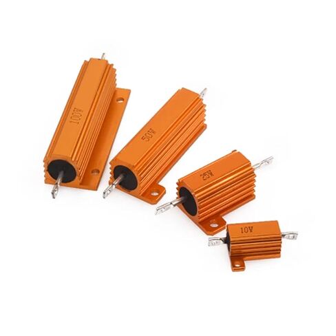 1pcs/Lot 50W 100W Aluminum Shell Resistance 0.01R ~ 100K 1 1.2 24 6 8 10 16 24 40 200 500 1K 2K 10K 20k 30k Ohm RX24 Resistance(50W-51R) in Saudi Arabia