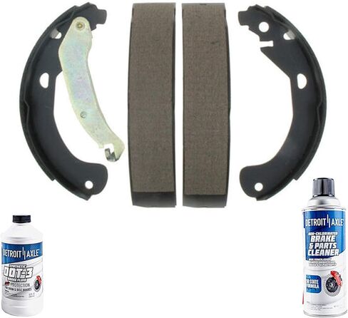 Detroit Axle - Rear Brake Shoes for Chevrolet Cobalt Cavalier HHR Malibu Pontiac G4 G5 Pursuit Sunfire Saturn Ion Replacement Semi-Metallic Brake Shoes in Saudi Arabia