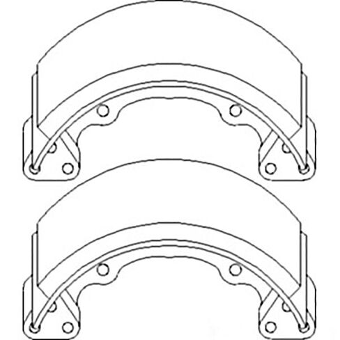 RAParts Brake Shoe Set 6638522390 Fits Kubota Compact Tractor B2150 B8200 B9200 B20 in Saudi Arabia