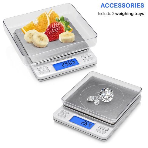 Smart Weigh Digital Pro Pocket Scale 2000g x 0.1gram,Jewelry Scale, Coffee Scale, Food Scale with Tare, Hold and Counting Function,Back-Lit LCD Display in Saudi Arabia
