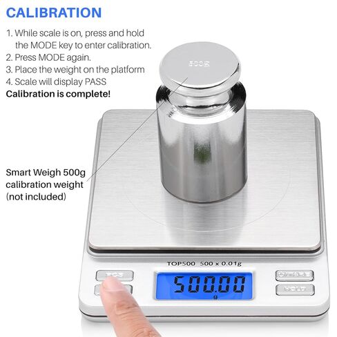 Smart Weigh Digital Pro Pocket Scale 2000g x 0.1gram,Jewelry Scale, Coffee Scale, Food Scale with Tare, Hold and Counting Function,Back-Lit LCD Display in Saudi Arabia