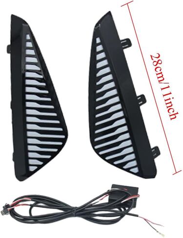 Riloer Front DRL Driving Fog Light, Turn Signal Night Time, Compatible with Nissan 2023-2024 Sylphy Sentra, Daytime Running Light 3 Color LED in Saudi Arabia