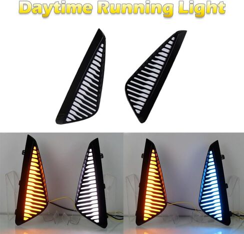 Riloer Front DRL Driving Fog Light, Turn Signal Night Time, Compatible with Nissan 2023-2024 Sylphy Sentra, Daytime Running Light 3 Color LED in Saudi Arabia