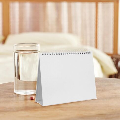 Generic 8 قطع تقويم مكتبي DIY رف قابل لإعادة الملء تقويم ورقي دعم مثلث قاعدة قابلة للطي للمنزل والمكتب ومشروعات الحرف اليدوية وصنع الإكسسوارات in Kuwait