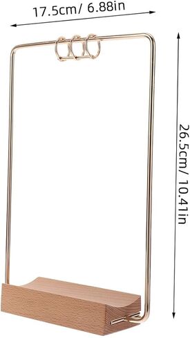 Flip Calendar Stand Rack for Desk Compact Upright Iron Bracket with Base for Home Office Functional and Space-Saving Desktop Calendar Holder and Accessories in Saudi Arabia
