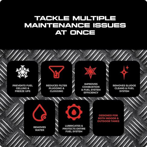 فيول أوكس ستار بلس - معالجة كاملة لزيت التسخين ومضاد للهلام - يعالج زيت التسخين - يزيل الماء والحمأة - يقلل من نقطة الصب بمقدار 25 درجة فهرنهايت - يحتوي على مضادات الأكسدة للوقود الحيوي (8 أونصة) in Kuwait