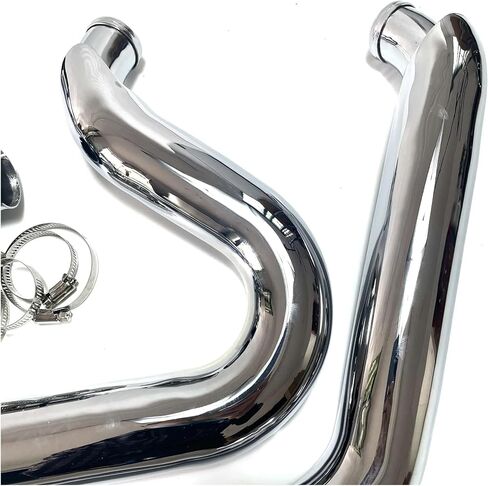 For Harley Softtail SLIM Heritage Classic Deluxe Street Bob 2018-2023 Motorcycle Exhaust Pipe(39 inch Chrome) in Saudi Arabia