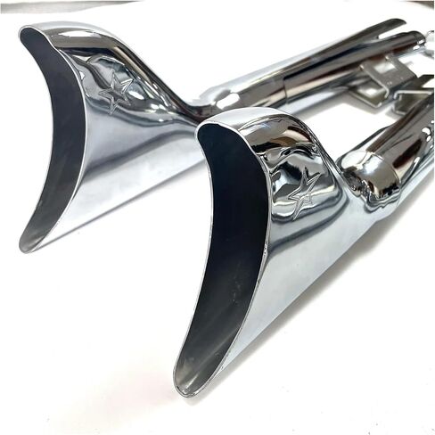 For Harley Softtail SLIM Heritage Classic Deluxe Street Bob 2018-2023 Motorcycle Exhaust Pipe(39 inch Chrome) in Saudi Arabia