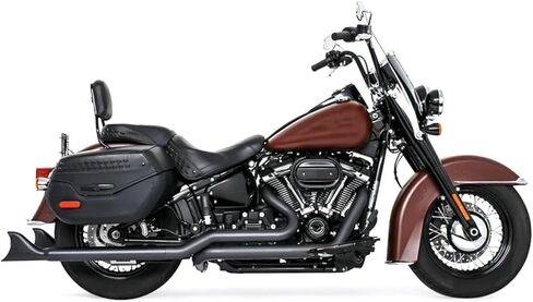 أنبوب عادم الدراجة النارية Harley Softtail SLIM Heritage Classic Deluxe Street Bob 2018-2023 (36 بوصة أسود) in Saudi Arabia