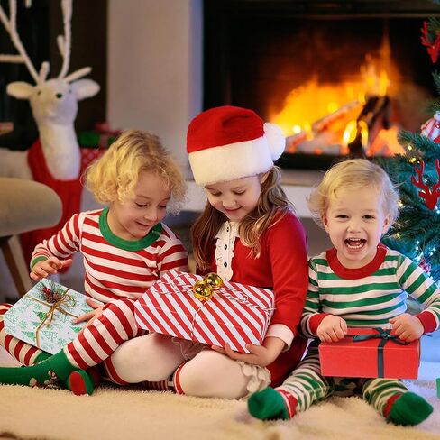 Christmas Tissue Paper, 120 Sheets 14 x 20" White Red and Green Tissue Paper Bulk for Gift Bags, Gift Wrapping Tissue for Xmas Winter Holiday Party Decor, White Green Red Stripe Christmas Tree Designs in Saudi Arabia